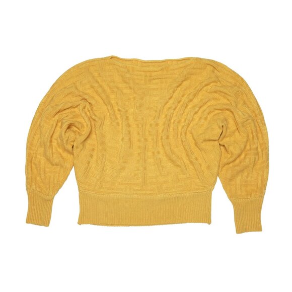 Sundazed (Austria) Mid-Century Modern Fine Guage Maze Stitch Batwing Pullover - Picture 1 of 4